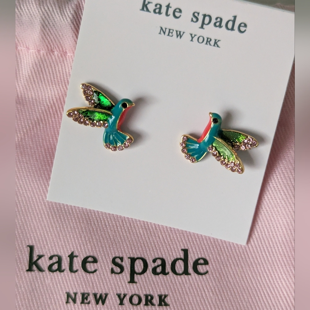 NWT Kate Spade Scenic Route Hummingbird Studs